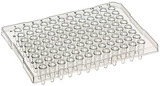 labForce 3420-00-520LF 96-Well ABI-Style PCR Plates, Semi-Skirted, ABI-Type, Clear, Pack of 10