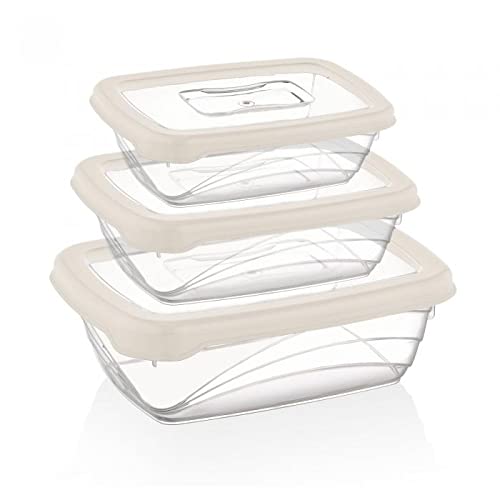 Herzberg HG-L764 : Coffret 3 pièces Bio Saver Ivoire Cover
