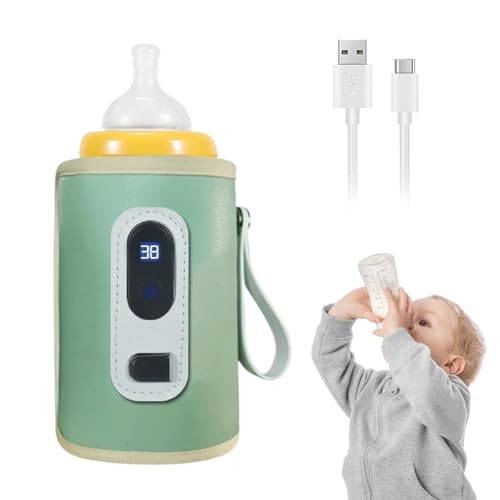DASIAUTOEM Flaschenwärmer Baby, Tragbarer Flaschenwärmer, USB...