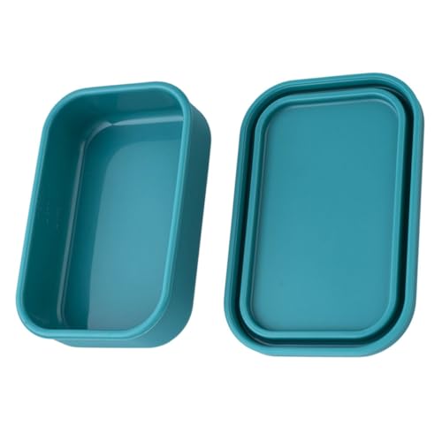 TOYANDONA Fiambrera de Silicona Reutilizable con Cierre Hermético Resistente Microondas y Lavavajillas para Almacenamiento Seguro de Alimentos Nevera Práctica para Comidas y Viajes