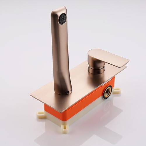 Grifo de baño de pared con pico largo para solucionar salpicaduras en tocadores 6