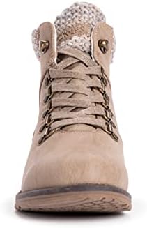 MUK LUKS LUKEES Women's Hiker Denali Boots Fashion, Stone, 8.5 | Image 6