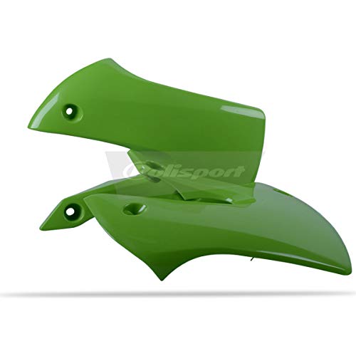 Polisport Kawasaki KLX 110 - Modelles 2002-09 - KX65-2000-20 - Kühlerverkleidungen Paar Grün