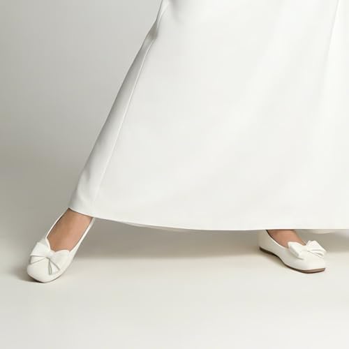 Image of Dear Time Women's Flats Shoes Bowknot Dressy Ballets Loafers Wedding Business Casual Walking Shoes