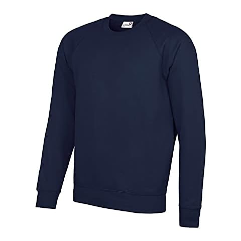 AWDis Men's Academy Raglan Sweatshirt in Navy Cover