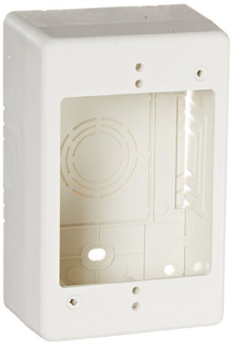 Hellermann Tyton TSRFW-JB2 Single Gang Junction Box, 2 Deep, PVC, Office White by Hellermann Tyton