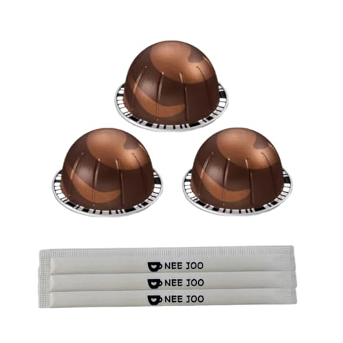 Rich Chocolate Coffee 30 Count Coffee Pods with 3 NEEJOO stir sticks