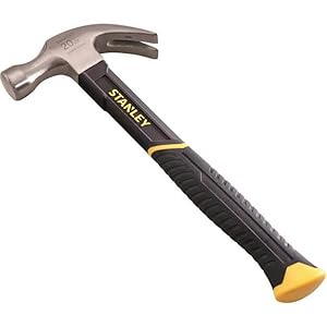 Stanley Fibreglass Shaft Curved Claw Hammer 570g