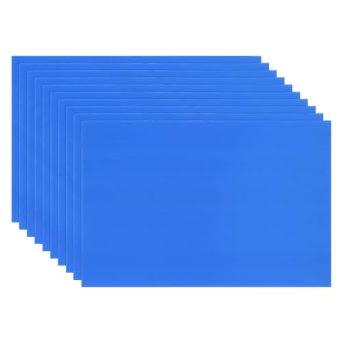 Image of M METERXITY 10-Pack Corrugated Plastic Sheets, 12 Inch x 18 Inch Waterproof Blank Corrugated Poster Board Yard Signs for Garage Sale /Office /Classroom /Party /Lawn Sign Road [3mm Thick, Blue]
