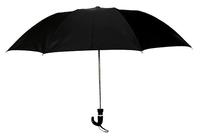 Abhi 2 Fold Umbrella For Men's and Women's | Wind And RainProof Umbrella (Black)-image-10