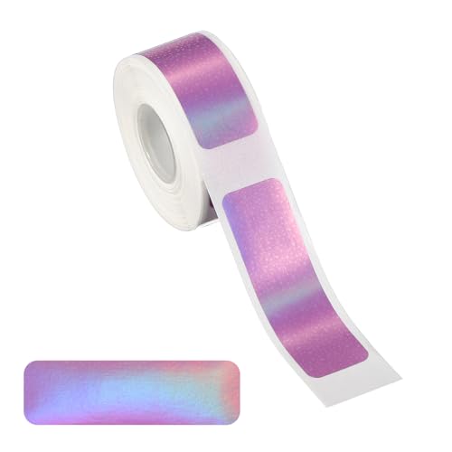Image of PATIKIL Holographic Thermal Label Stickers, 12x40mm 160 Tape/Roll