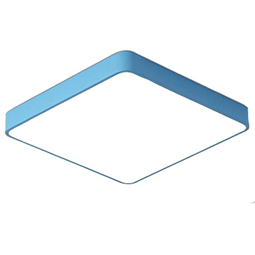 DOBQHWY Luminarias Iluminación De Techo Creativas De Lujo Ligero Lámpara Techo Square Macaroon Protección Ocular Luz Plana Minimalista Lámpara Panel Ultradelgada Fácil De Instalar para Dormitorio,