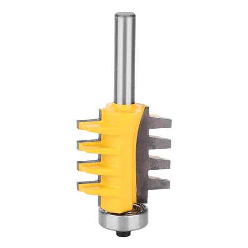 8mm Schaft Fingergelenk Fräser Finger Joint Nutfräser Fingergelenkschneider Fräser für Oberfräse Holzbearbeitung Graviermaschinen Zubehör