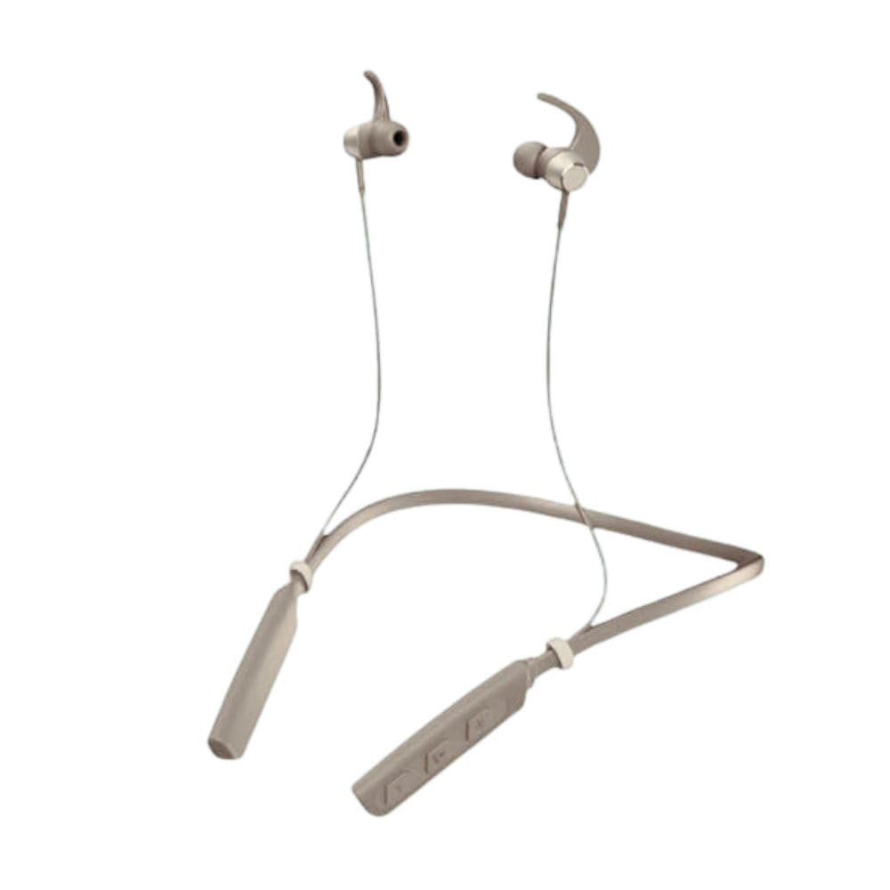 Wireless Bluetooth Neckband Earphones with Deep Bass, Magnetic Earbuds, Noise Cancellation, Voice Assistant, and Long Battery Life (Grey)