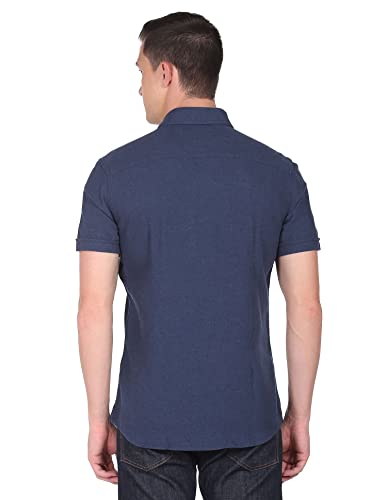 Image of U.S. Polo ASSN. Men's Cotton Solid Slim Fit Shirt