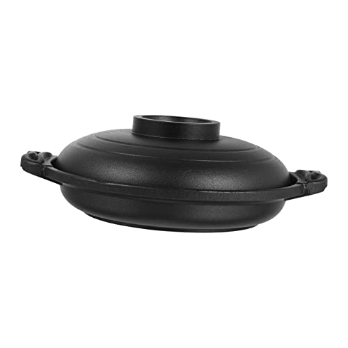 1 Pc Maceta de barro cacerola antiadherente frigideira antiadherente cacerola de sopa bandeja para asar con tapa cazuela utensilio de cocina de pollo estofado cacerola práctica Amosfun