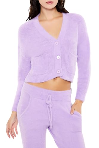Image of Forever 21 Women's Fuzzy Cardigan Sweater