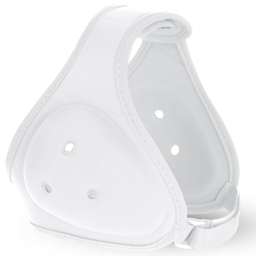 Tellegloww Wrestling Headgear for Kids, Youth, White, Classic