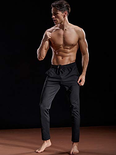 Neleus Men's Athletic Workout Running Tapered Pants,7006,One Piece Of Black,Xl #TOP6