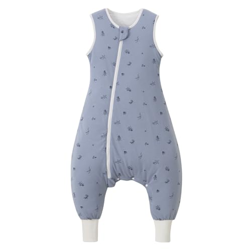 Nivolltha 1.5 TOG Schlafsack mit Füßen, 100% Baumwolle Warm Ganzjahres...