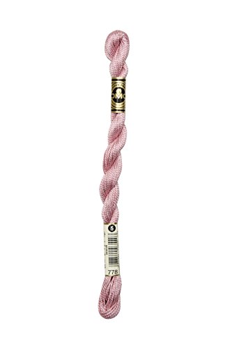 DMC Hilo Pearl Cotton, Color Very Light Antique Mauve, Tamaño 5, 792 pulgadas, 4.54 gramos miniatura 1