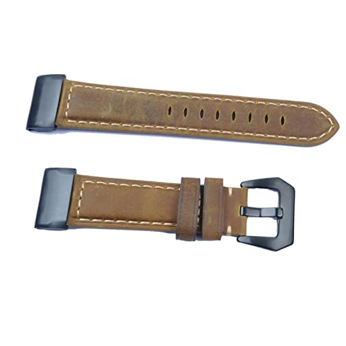 Bracelet de montre 22mm pour Garmin Fenix 7 finition Easyfit marron