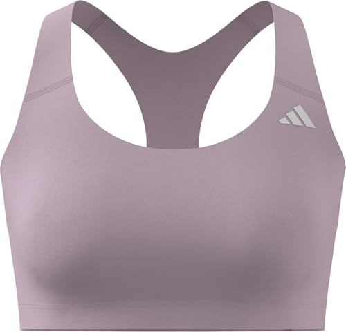 adidas Women's Optime Essentials Workout Medium Support Bra, Clear Pink, S