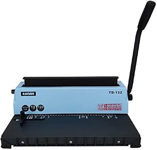 Rayson TD-132 Binding Machine Punch 12 Sheets/Bind 120 Sheets with Sturdy Metal Construction