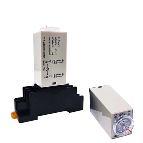 Relé de tiempo H3Y-2 de 12V detiene arranques bruscos con retardo giratorio de 30 min 3