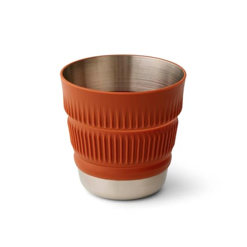 Sea to Summit Detour Tasse de camping pliable en acier inoxydable Marron Bombay 473 ml