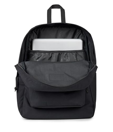 Image of JanSport Superbreak Plus FX Backpack - Work, Travel, or Laptop Bag with Water Bottle Pocket - Black
