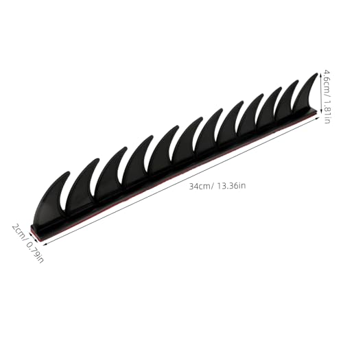 Calcomanía de TPR resistente a la intemperie para decoración de casco negro 2