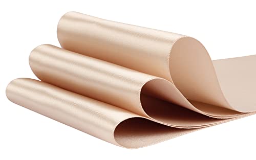 AVANAVA 100mm Wide Ribbon Double Face Satin Ribbon - 22 Meters (835-Tan), 100mm x 22M - Image 2
