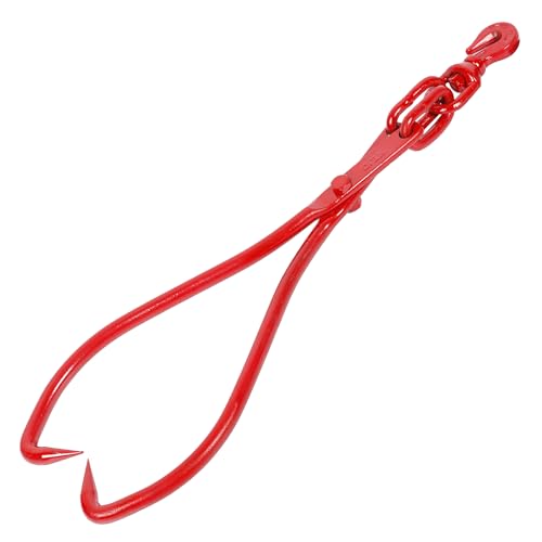 Toriexon Logging Tongs 25 inch 2 Claw, Swivel Steel Log