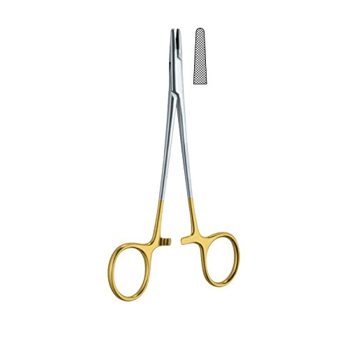 Baumgartner Needle Holder, TC, 13CM/5", Solid Jaws