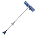 Snow Joe SJBLZD-AZ 2-in-1 Snow Broom with 18-Inch Foam Head + Large Ice Scraper, Blue