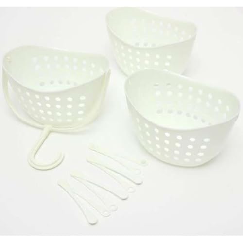 Cesta colgante para baño para evitar moho con orificios de drenaje 3