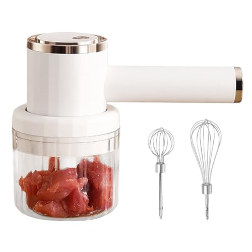 Mini Tricorte de ajo | Robot de cocina recargable por USB 300 ml, desmenuzadora para ajo, para el hogar, carne, pollo, verduras, , nueces, frutas y puré