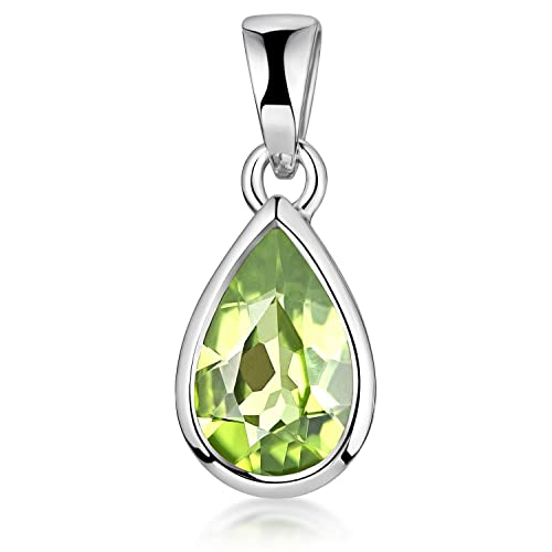 Pendentif en pierre précieuse en forme de goutte MATERIA cadeau femme