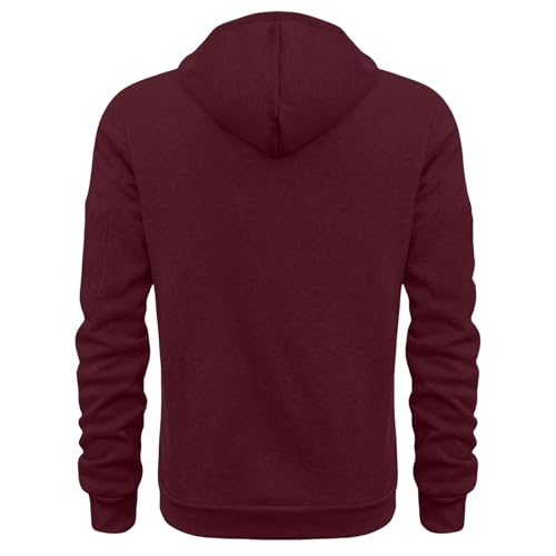 Youth Boys Cotton Hoodies Plain Fleece Half Zipper Pullover Hooded Sweatshirts Fall Winter Fleece Warm Zipper Outwear3