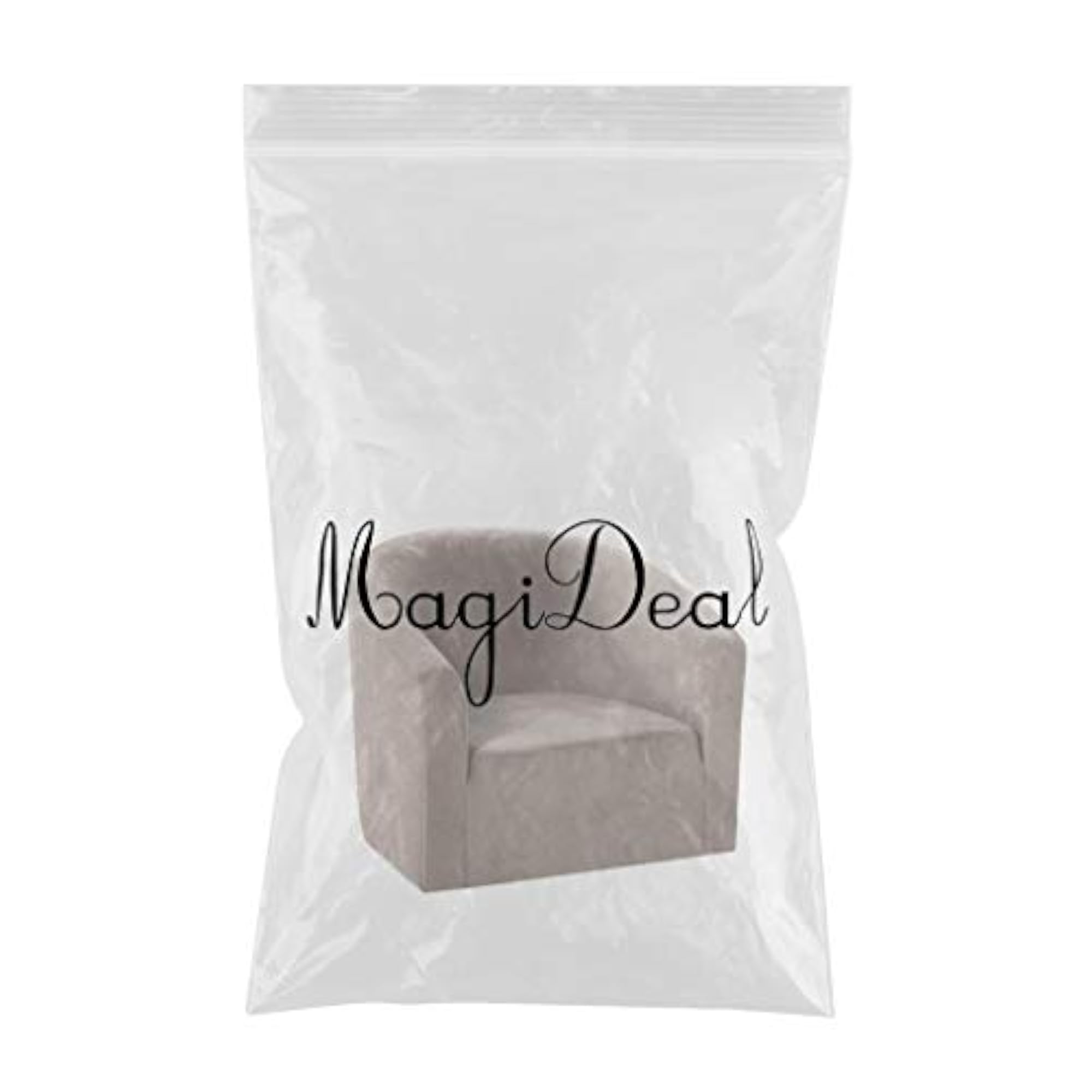 Solid Color Sofa Cover Tub Chair Cover, Brown