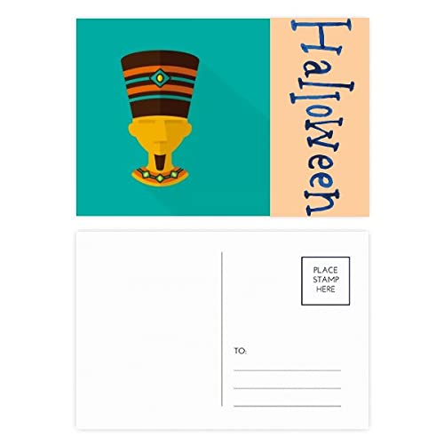 Cartes postales Halloween pharaon d'Egypte pour invitations et correspondance festive