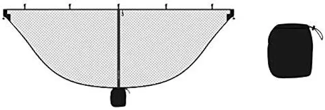 Portable Ultra Light Hammock Mosquito Net for Outdoor Camping, Mosquito Repellent Nylon Net