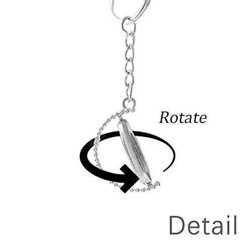 Llavero de la Cinta Roja del VIH SIDA con Anillo Giratorio de DIYthinker 3