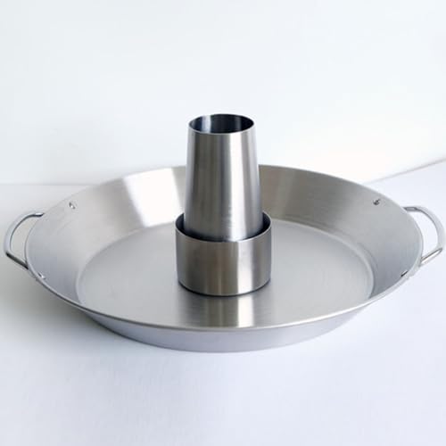 Poêle à barbecue multi-usage et support pour poulet grillé en acier inoxydable - 7