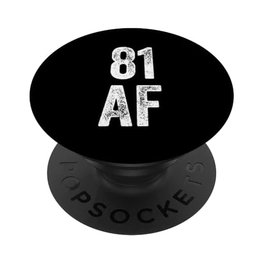 81 años - 81 AF - Divertido cumpleaños número 81 PopSockets PopGrip Intercambiable