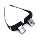 Genmine Horizontal Lazy Glasses High Definition Glasses Prism Periscope Lie Down Eyeglasses for Reading and Watch TV in Bed Unisex