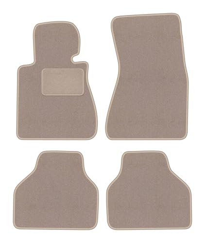 Tapis de voiture pour BMW 7 E65 en velours beige