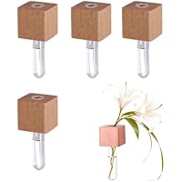 GONZTEL 4 Mini Floreros Magnéticos para Nevera, Diseño Tubo de