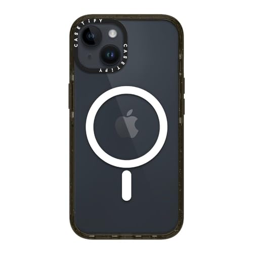 Image of CASETiFY for iPhone 14 Case - Impact Compatible with MagSafe Clear Black